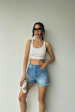 JANES Mavi Yazlık Kot Şort