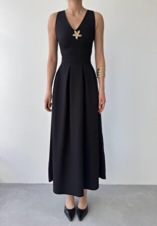 JANES Late Yıldız Detaylı Elbise