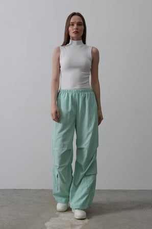 JANES Paraşüt Cargo Pantolon - Mint