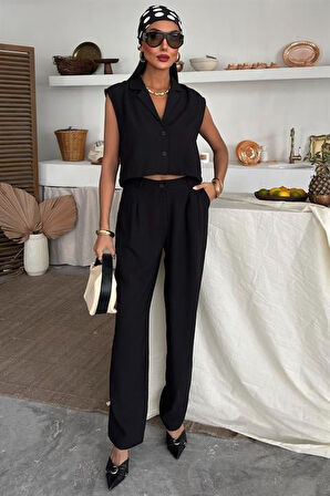 JANES Zoe Crop Yelek Takım 9744-08
