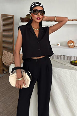 JANES Zoe Crop Yelek Takım 9744-08