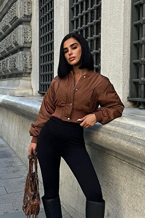 JANES Miecka Crop Bomber Ceket 7022-8