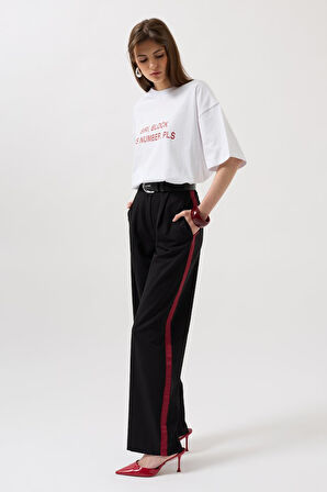 JANES Şerit Detay Palazzo Pantolon