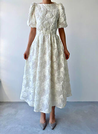 JANES Wear Sırt Bağlama Detaylı Elbise