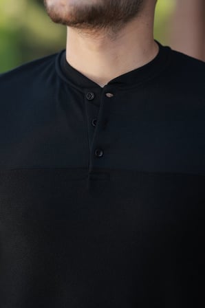 JANES Erkek Hakim Yakalı Kısa Kollu Pamuklu T-shirt