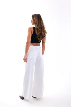 JANES 7471 PANTOLON-BEYAZ
