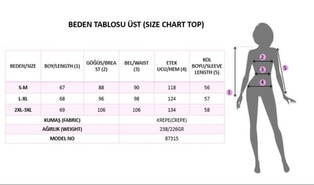 JANES Kadın Uzun Kollu Bisiklet Yakalı Janjan Krep Bluz