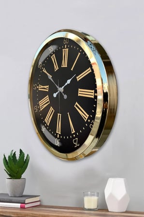 Prime Aurea Gold 52 Cm Metal Duvar Saati iegxx