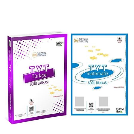 Üç Dört Beş TYT Türkçe ve Matematik Soru Bankası 2 Kitap Set