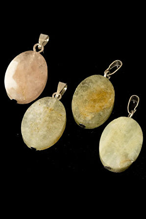 Sertifikalı Fasetli Doğal Amazonit Taşı Kolye