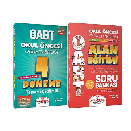 Yönerge ÖABT Okul Öncesi Soru + 4 Deneme 2 li Set - Muhammet Güngör Yönerge Yayınları