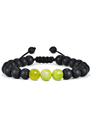 Yeşim Taşı Makrome Biileklik Seti