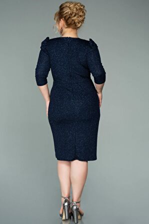 Kapri Kol Simli Büyük Beden Abiye ABK1246