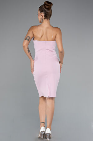 Straplez Kısa Davet Elbisesi ABK2362