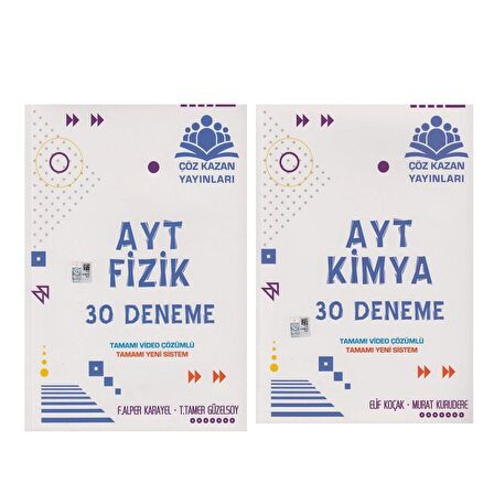 Çöz Kazan AYT Fizik ve Kimya Deneme Seti 2 Kitap