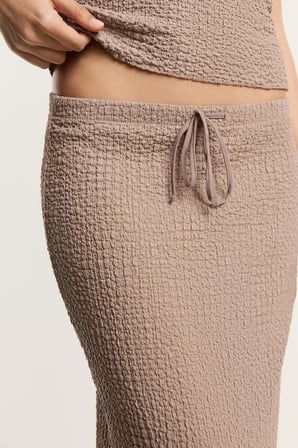 ALLBUCKS Lefties Dokulu Midi Etek Bluz Takım ABLFT00005