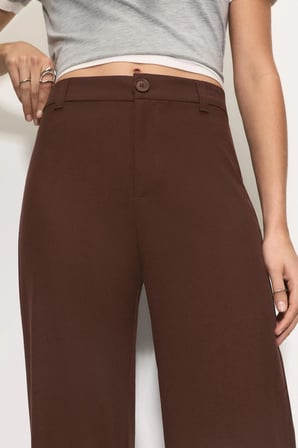 ALLBUCKS Pull & Bear Yüksek Bel Kumaş Pantolon ABPNB00020