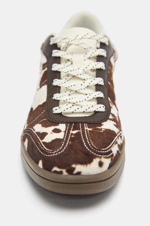 ALLBUCKS PULL & BEAR Hayvan Desenli Gerçek Hakiki Deri Spor Ayakkabı Sneaker ABPNB00029