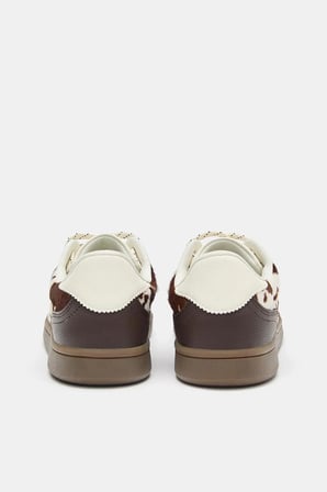 ALLBUCKS PULL & BEAR Hayvan Desenli Gerçek Hakiki Deri Spor Ayakkabı Sneaker ABPNB00029