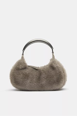 ALLBUCKS PULL & BEAR METALİK SAPLI SUNİ KÜRK ÇANTA ABPNB3755
