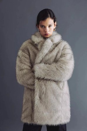 ALLBUCKS PULL & BEAR SUNİ KÜRK KABAN ABPNB3759