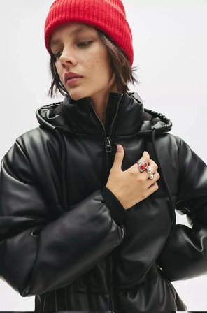 ALLBUCKS PULL & BEAR SUNİ DERİ ŞİŞME MONT ABPNB3767