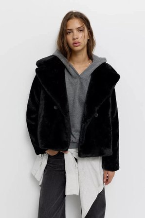ALLBUCKS PULL & BEAR KISA SUNİ KÜRK KABAN MONT ABPNB3777