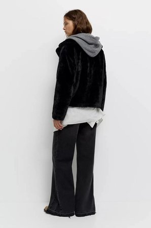 ALLBUCKS PULL & BEAR KISA SUNİ KÜRK KABAN MONT ABPNB3777