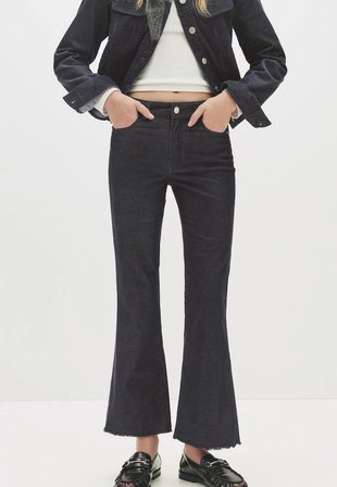 Allbucks Pull & Bear Mikro Kadife Paçaları Genişleyen Pantolon ABPNB3807