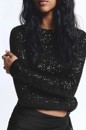 Allbucks Pull & Bear Pullu Uzun Kollu Top Bluz ABPNB3818