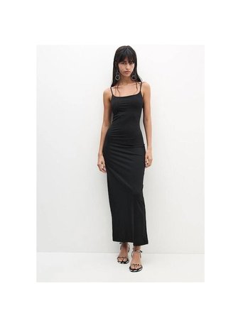 Allbucks Pull & Bear Poliamid Karışımlı Midi Elbise ABPNB3909
