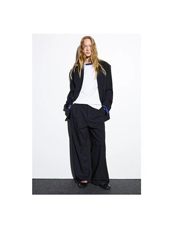 ALLBUCKS PULL & BEAR İNCE ÇİZGİLİ PENSLİ KUMAŞ PANTOLON ABPNB8768