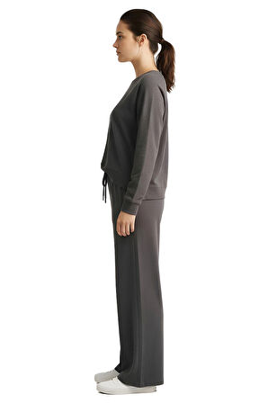 İnce Pike Görünümlü Geniş Yakalı Normal Kalıp Alt Üst Takım Eşofman