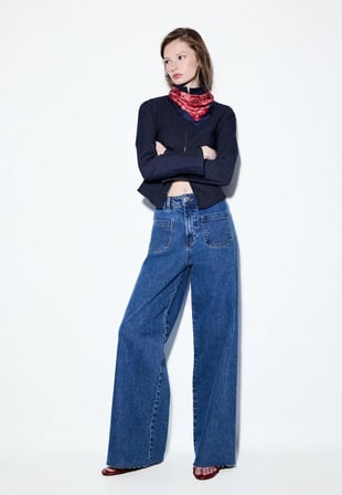 ALLBUCKS Stradivarious Yama Cepli Straight Fit Jean Pantolon ABSTR00038