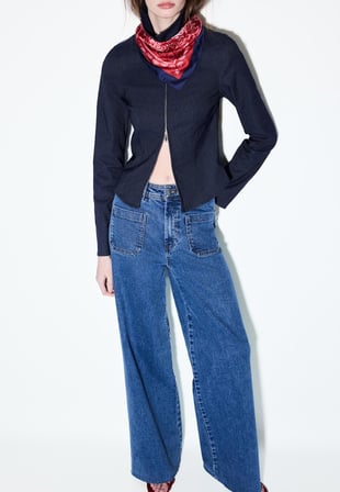 ALLBUCKS Stradivarious Yama Cepli Straight Fit Jean Pantolon ABSTR00038