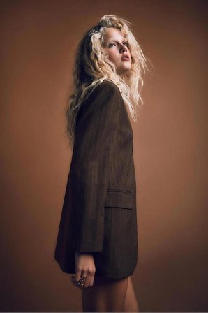 ALLBUCKS Stradivarius Oversize çizgili blazer ABSTR3777