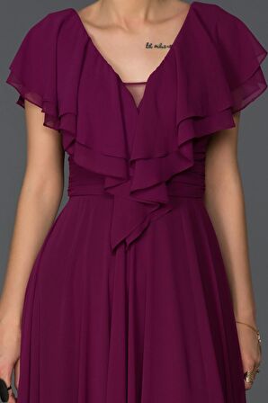 Yırtmaçlı Uzun Abiye ABU032