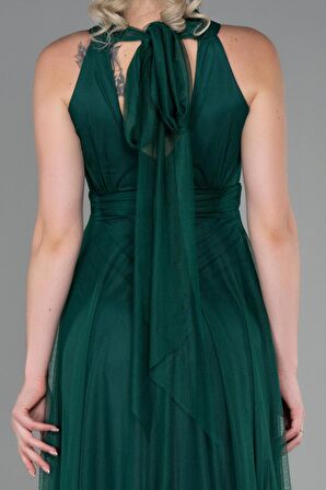 Halter Yaka Uzun Abiye Elbise ABU3252