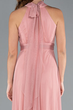Halter Yaka Uzun Abiye Elbise ABU3252