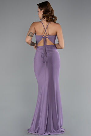 Bacak Ve Sırt Dekolteli Uzun Abiye ABU3949