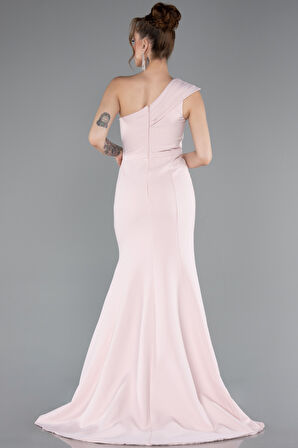 Tek Omuz Bacak Dekolteli Uzun Abiye ABU4793