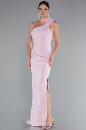 Tek Omuz Yırtmaçlı Uzun Abiye Elbise ABU4891