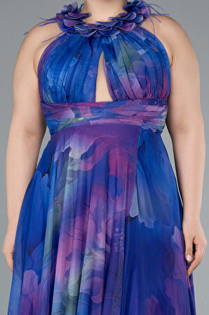 Empirme Uzun Büyük Beden Mezuniyet Elbisesi ABU4902