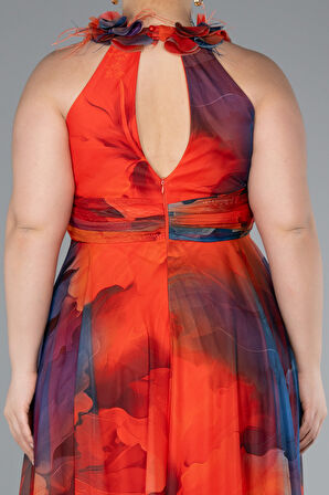 Empirme Uzun Büyük Beden Mezuniyet Elbisesi ABU4902