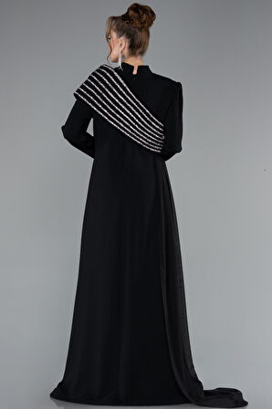 Uzun Kol Büyük Beden Tesettür Abiye ABU4977