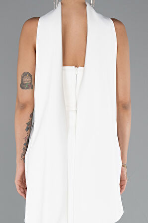 Straplez Şal Aksesuarlı Uzun Balık Abiye ABU5097