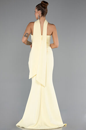 Straplez Şal Aksesuarlı Uzun Balık Abiye ABU5097