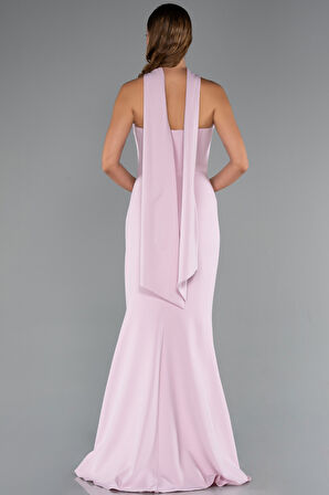 Straplez Balen Korse Şallı Uzun Abiye Elbise ABU5216