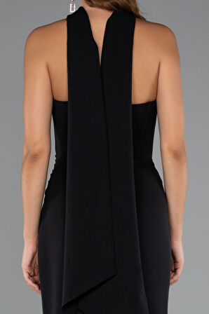 Straplez Balen Korse Şallı Uzun Abiye Elbise ABU5216