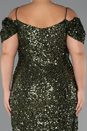 Kuyruklu Uzun Pul Payet Büyük Beden Abiye ABU5232